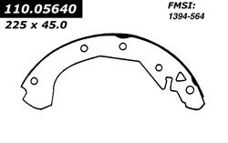 Centric C-Tek Standard Brake Shoes 110.05640