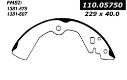 Centric C-Tek Standard Brake Shoes 110.05750