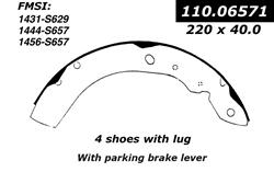Centric C-Tek Standard Brake Shoes 110.06571