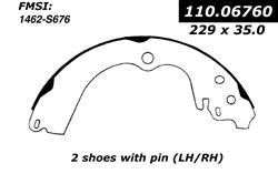 Centric Premium Brake Shoes for 1998-2008 FORESTER, 1993-2003 IMPREZA, 1995-1999 LEGACY - 111.06760