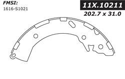 Centric Premium Brake Shoes 111.10211