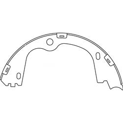 Centric Premium Brake Shoes for 2015-2021 SEDONA - 111.10780