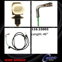 Centric Brake Pad Wear Sensors for 2005-2009 LR3, 2010-2016 LR4 - 116.22003