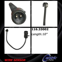 Centric Brake Pad Wear Sensors for 1991 200 QUATTRO, 1990-1994 V8 QUATTRO - 116.33002