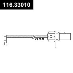 Centric Brake Pad Wear Sensors 116.33010