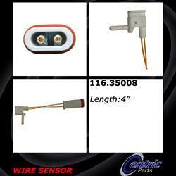 Centric Brake Pad Wear Sensors 116.35008