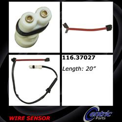 Centric Brake Pad Wear Sensors for 2005-2012 BOXSTER, 2006-2012 CAYMAN - 116.37027