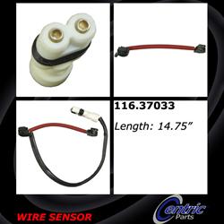 Centric Brake Pad Wear Sensors for 2008-2012 CAYMAN, BOXSTER, 2006-2012 911 - 116.37033