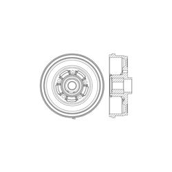 Centric Parts Brake Drums 123.99027