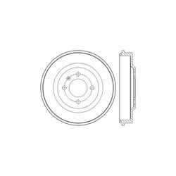 Centric Parts Brake Drums 123.99037