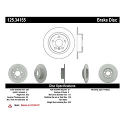 Centric Parts - Brake Rotors for 2020-2023 COOPER, 2014-2021 I3, 2018-2021 I3S - 125.34155