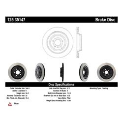 Centric Parts Brake Rotors 125.35147