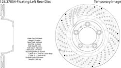 Centric Parts - Brake Rotors for 2001-2013 911, 2010-2016 PANAMERA - 128.37054