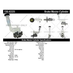 Centric Premium Brake Master Cylinders 130.42225