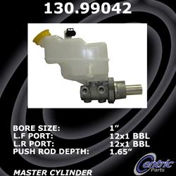 Centric Parts Master Cylinders 130.99042