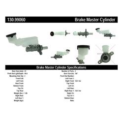 Centric Premium Brake Master Cylinders for 2015 COLORADO - 130.99060