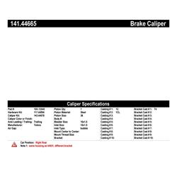 Centric Semi-Loaded Calipers for 2011-2016 TC - 141.44665
