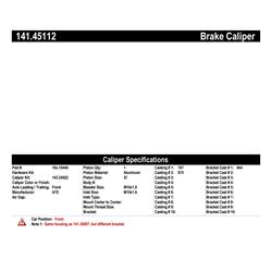 Centric Semi-Loaded Calipers for 2007-2013 3 - 141.45112