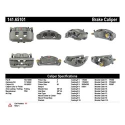 Centric Semi-Loaded Calipers for 2012-2023 F-250 SUPER DUTY, F-350 SUPER DUTY, 2013-2016 F-450 SUPER DUTY - 141.65101