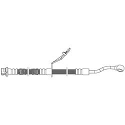 Centric Brake Hoses for 2012-2017 ACCENT - 150.51100