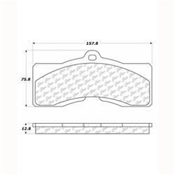 Centric Premium Semi-Metallic Brake Pads for 1969 CAMARO, 1963-1982 CORVETTE - 300.00080