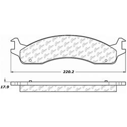 Centric Premium Semi-Metallic Brake Pads 300.06551
