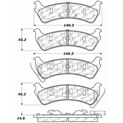 Centric Premium Semi-Metallic Brake Pads for 1995-2003 WINDSTAR - 300.06640