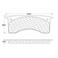 Centric Premium Semi-Metallic Brake Pads 300.07690
