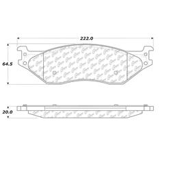 Centric Premium Semi-Metallic Brake Pads 300.07770