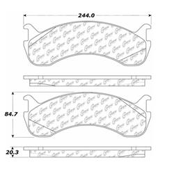 Centric Premium Semi-Metallic Brake Pads 300.07860