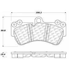 Centric Premium Semi-Metallic Brake Pads 300.10070