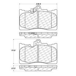 Centric Premium Semi-Metallic Brake Pads 300.11180