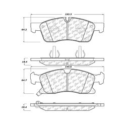 Centric Fleet Performance Brake Pads 306.14550