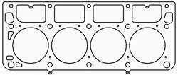 Cometic Head Gasket C5645-075; MLS Stainless .075" 4.040" for Chevy 5.7L LT1