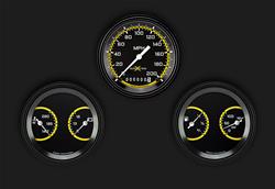 Classic Instruments Auto Cross Yellow Series Gauge Sets AX04YBLF