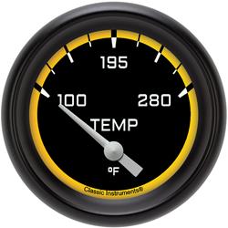 Classic Instruments Auto Cross Yellow Series Gauges AX226YBPF-02