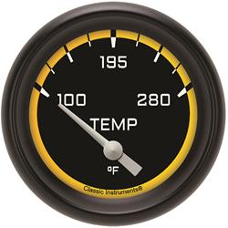 Classic Instruments Auto Cross Yellow Series Gauges AX226YBPF