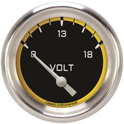 Classic Instruments Auto Cross Yellow Series Gauges AX230YAPF