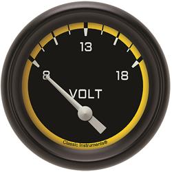 Classic Instruments Auto Cross Yellow Series Gauges AX230YBPF