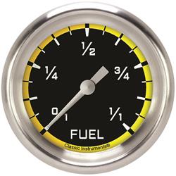 Classic Instruments Auto Cross Yellow Series Gauges AX309YAPF