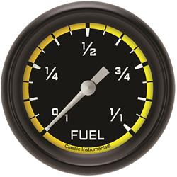 Classic Instruments Auto Cross Yellow Series Gauges AX309YBPF