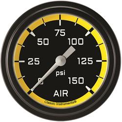 Classic Instruments Auto Cross Yellow Series Gauges AX318YBLF