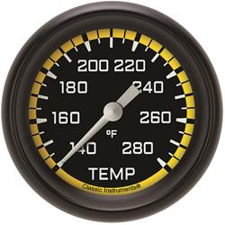 Classic Instruments Auto Cross Yellow Series Gauges AX326YBPF