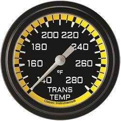 Classic Instruments Auto Cross Yellow Series Gauges AX327YBLF