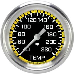 Classic Instruments Auto Cross Yellow Series Gauges AX329YAPF