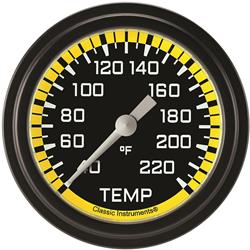 Classic Instruments Auto Cross Yellow Series Gauges AX329YBLF