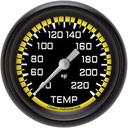 Classic Instruments Auto Cross Yellow Series Gauges AX329YBPF