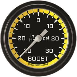 Classic Instruments Auto Cross Yellow Series Gauges AX341YBLF