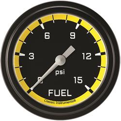 Classic Instruments Auto Cross Yellow Series Gauges AX345YBLF