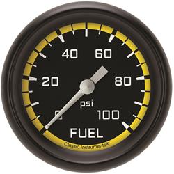 Classic Instruments Auto Cross Yellow Series Gauges AX346YBPF